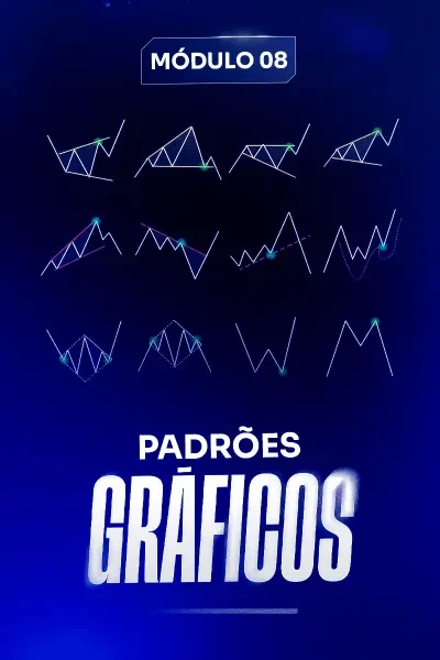 Você vai aprender os padrões clássicos (como OCO, triângulos e canais) e como usá-los para prever o próximo movimento com mais confiança.